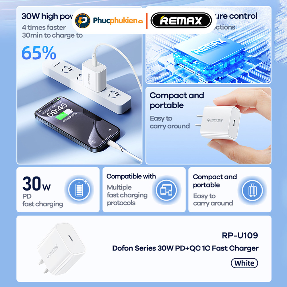 Mô tả Dây sạc type c to type c Remax C021 dài 2m sạc nhanh 30w chuẩn PD cho 15 16 series - Phúc Phụ Kiện - 9