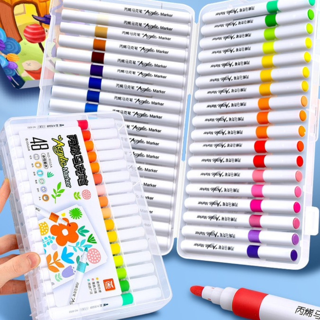 Mô tả Bút Màu Acrylic Vẽ Được Trên Nhiều Chất Liệu - Đồ Chơi Mỹ Thuật - 2