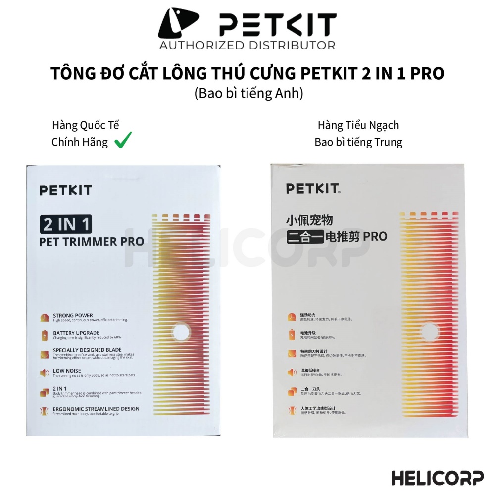 Mô tả Tông Đơ Cắt Tỉa Cạo Lông Chó Mèo Petkit Pet Trimmer 2in1 Pro - 5