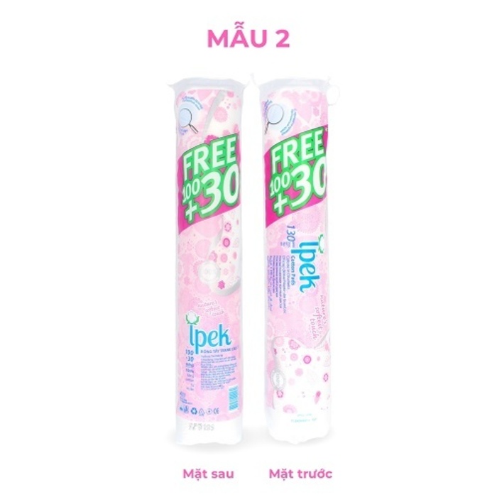 Mô tả [Tặng 2 mặt nạ] Combo 10 bông tẩy trang Ipek 130 miếng cotton 100% tự nhiên Thổ Nhĩ Kỳ - 3