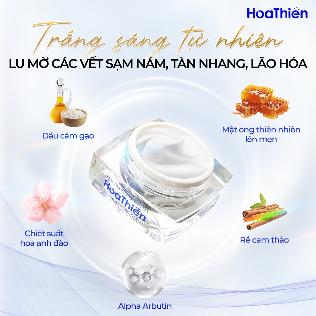 Mô tả Kem Dưỡng Trắng Da Hoa Thiên 30g - SẮC NGỌC KHANG - 1