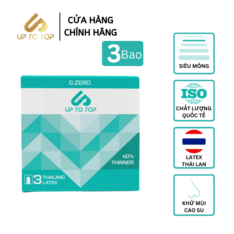 Mô tả Bao Cao Su UP 0.ZERO Siêu Mỏng Hộp 3 bao - 1