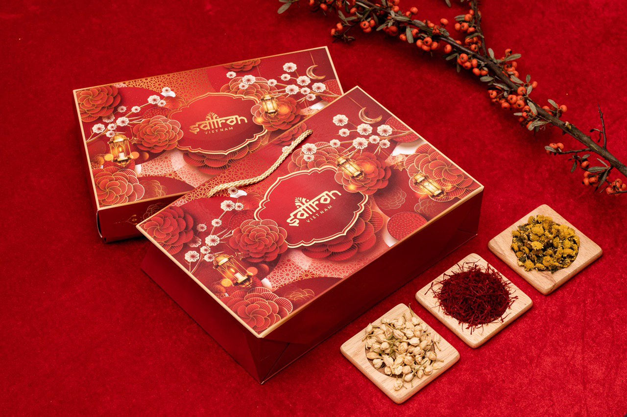 Mô tả Set quà tặng tết Nhụy hoa Nghệ tây Saffron Việt Nam - 1