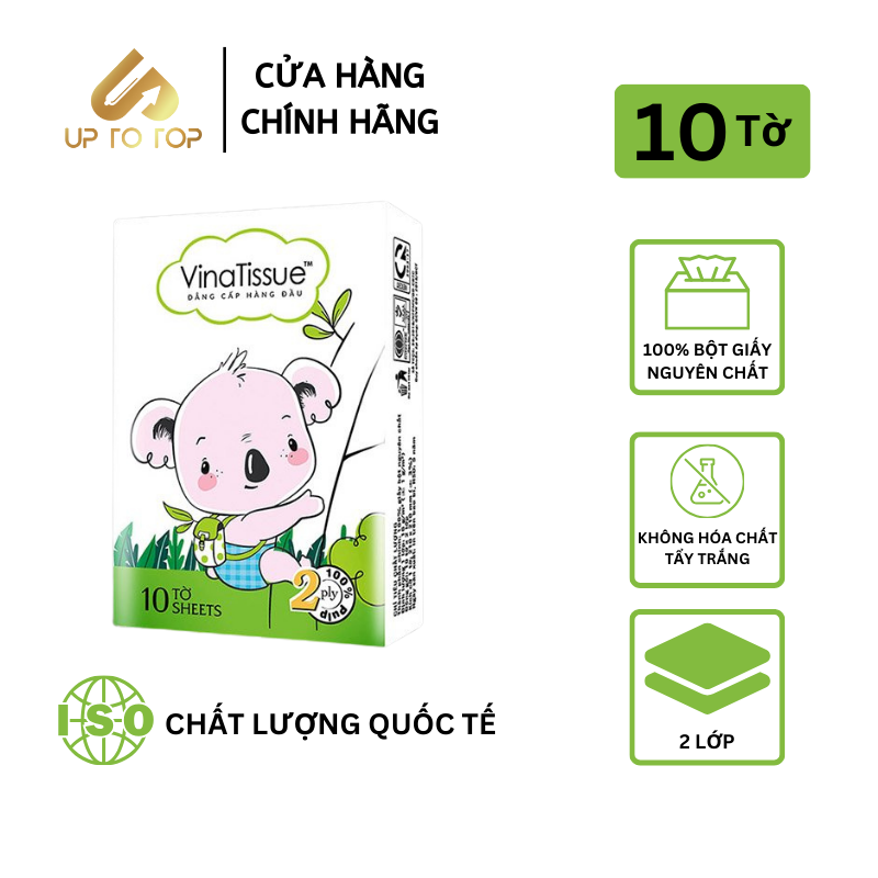 Mô tả Khăn giấy ăn bỏ túi PREMIER Vinatissue họa tiết gấu 10 tờ - 1