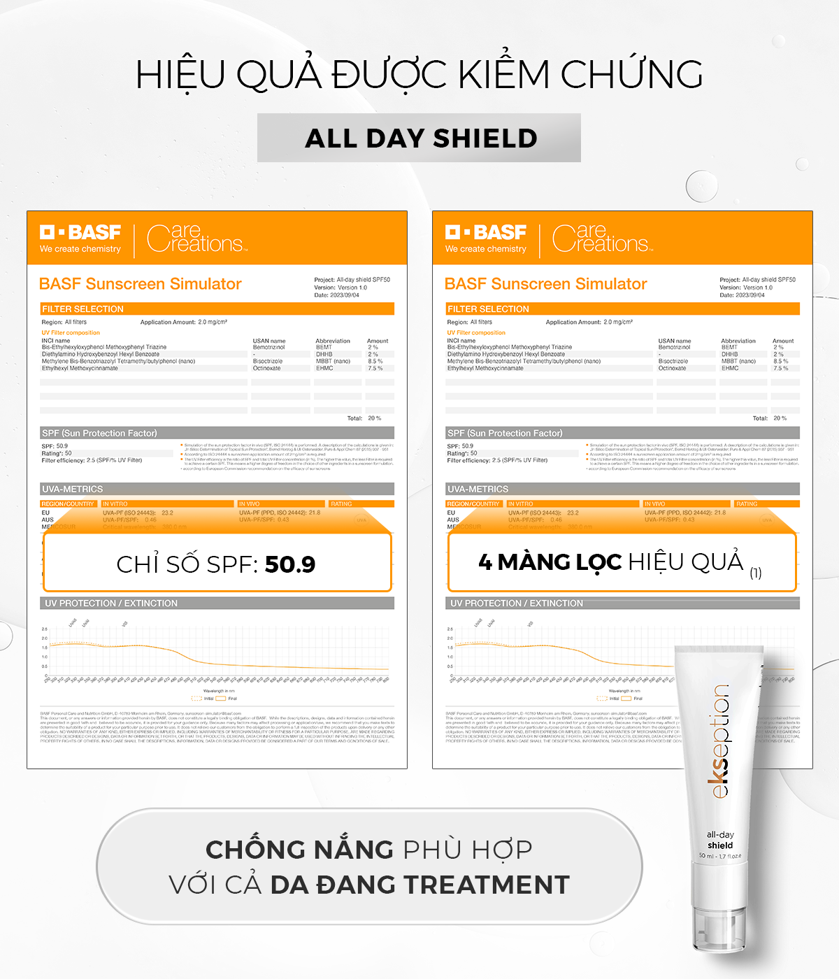 Mô tả Kem chống nắng Phổ rộng thế hệ mới Ekseption All Day Shield 50ml (mẫu mới) - 10