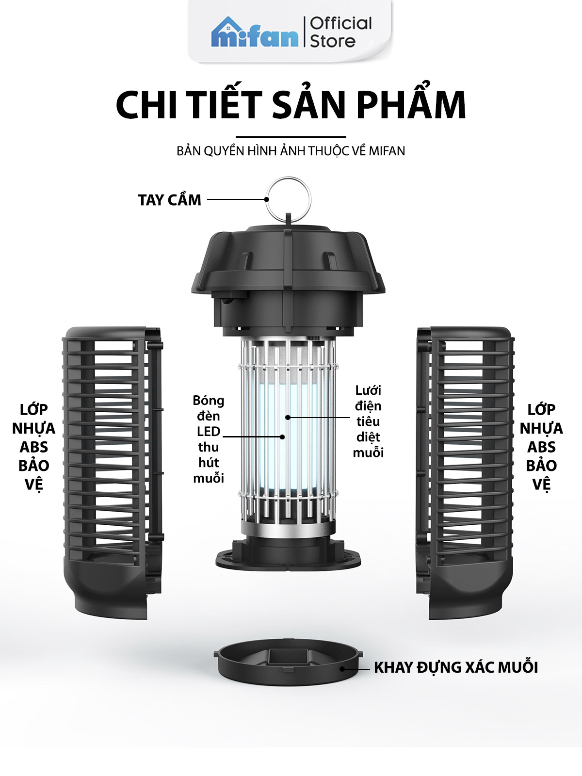 Đèn bắt muỗi MIFAN - Hướng dẫn sử dụng