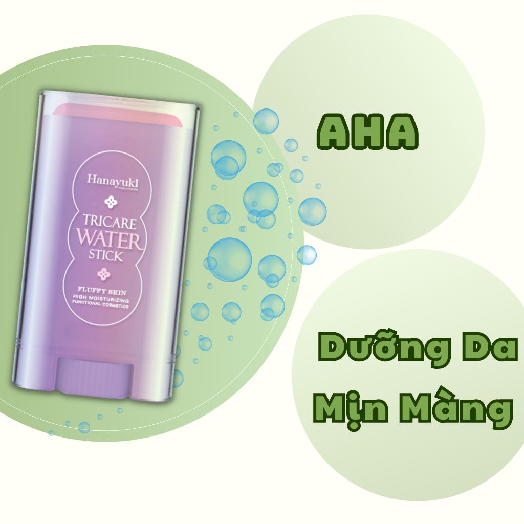 Mô tả Kem Dưỡng Trắng Da Hanayuki Chính Hãng, Lăn Dưỡng Da Hanayuki Tricare Water Stick Plumb Skin Cấp Ẩm Ngừa Lão Hoá 20g - 6