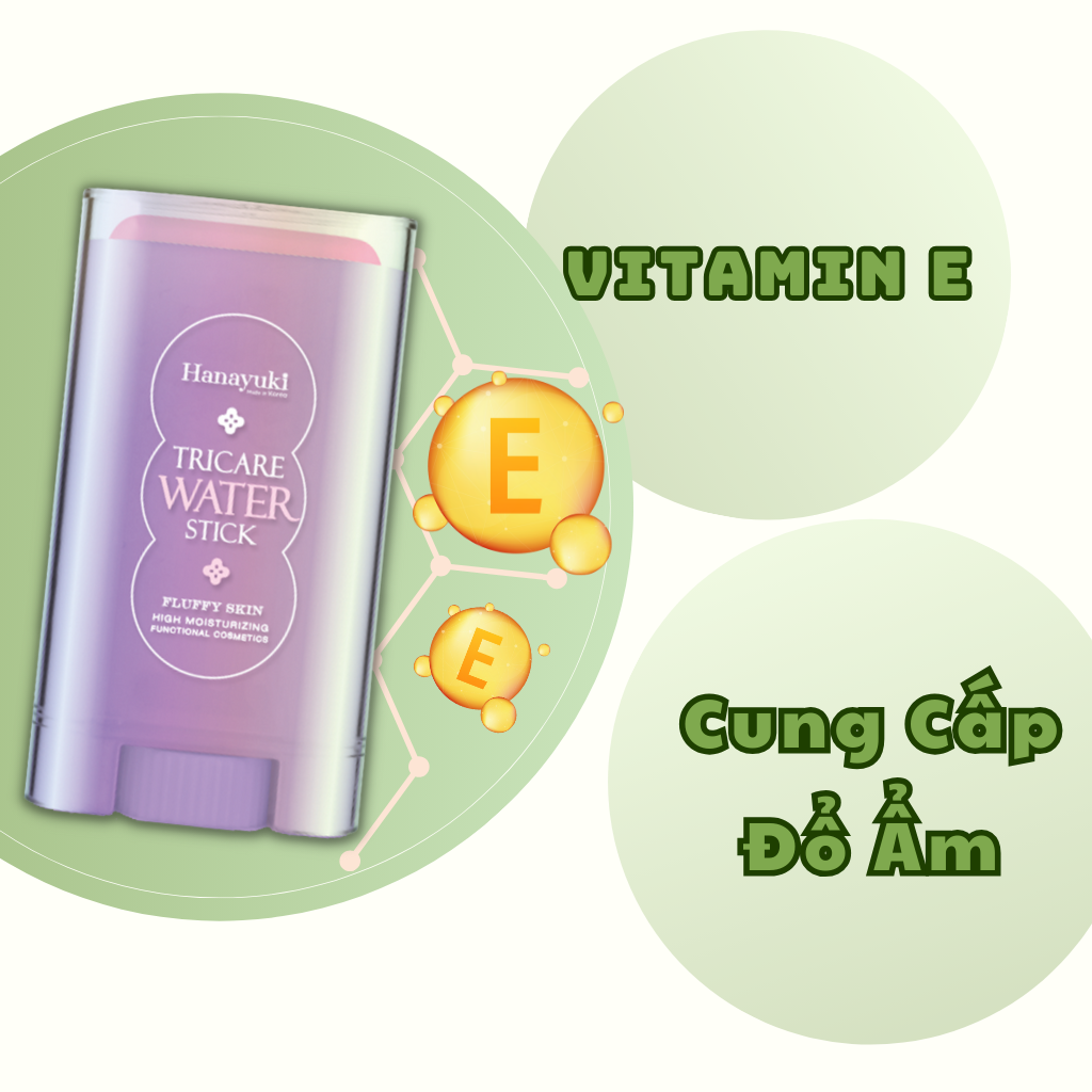 Mô tả Kem Dưỡng Trắng Da Hanayuki Chính Hãng, Lăn Dưỡng Da Hanayuki Tricare Water Stick Plumb Skin Cấp Ẩm Ngừa Lão Hoá 20g - 7