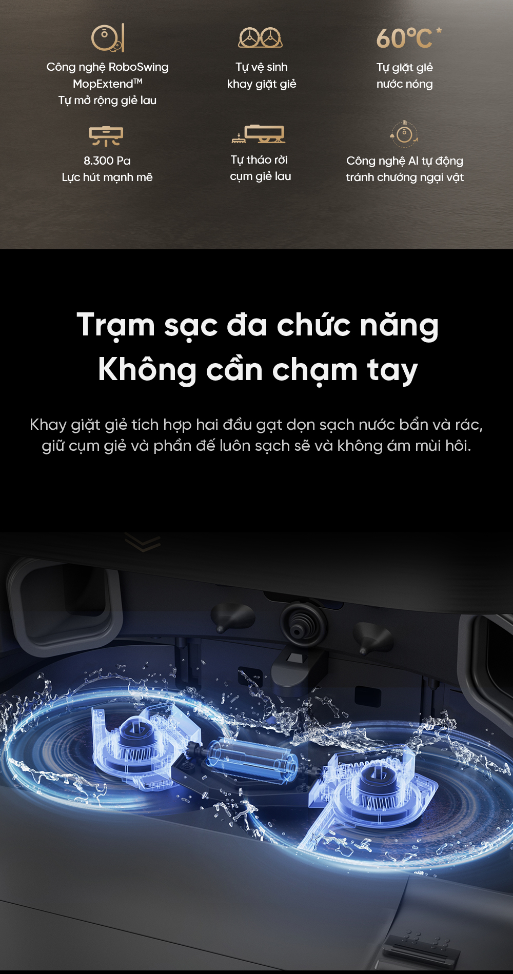 Mô tả Robot hút bụi lau sàn chuyên dụng Dreame X30 Ultra - Bản quốc tế - Bảo hành 24 tháng - 2