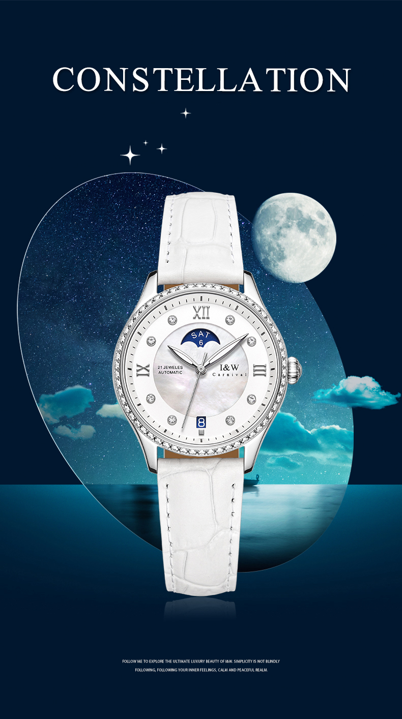 Chi tiết mặt số I&W Carnival 582L1