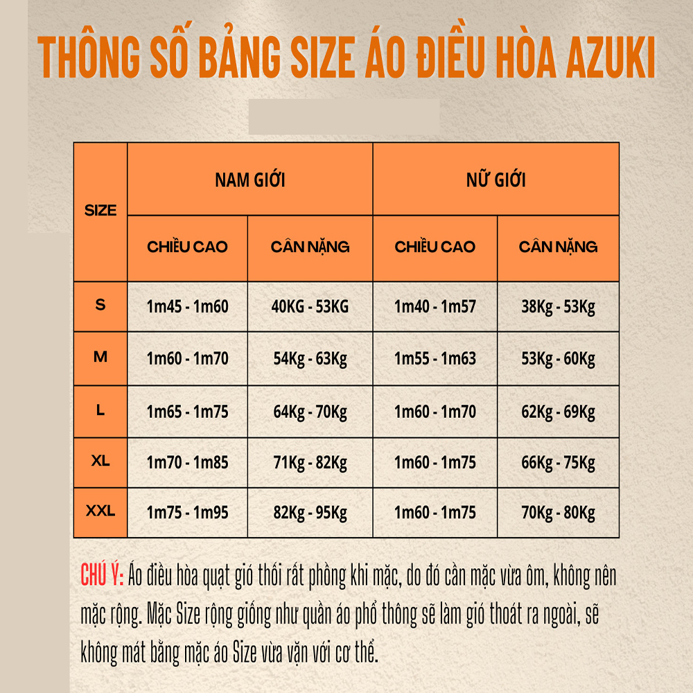 Mô tả Áo Điều Hòa AZUKI Nhật Bản chính hãng vải cao cấp [Chỉ mình áo, Không bao gồm phụ kiện] - NIKITO - 1