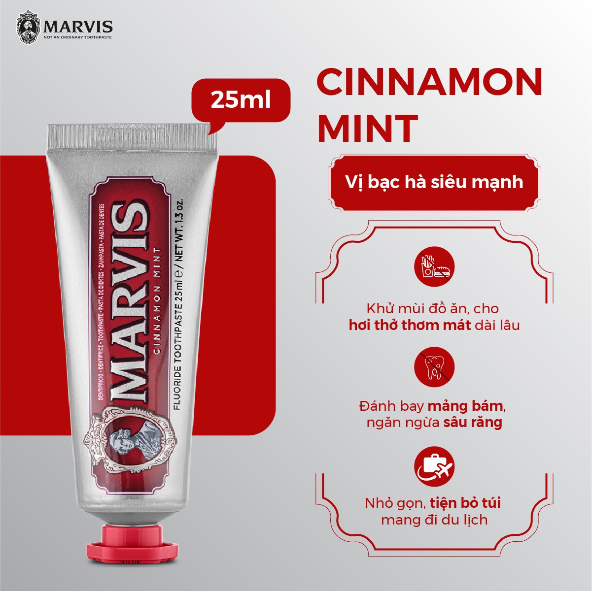 Mô tả Kem Đánh Răng Marvis Mini 25ml Gồm 9 Hương Vị Classic - Marvis Official - 3