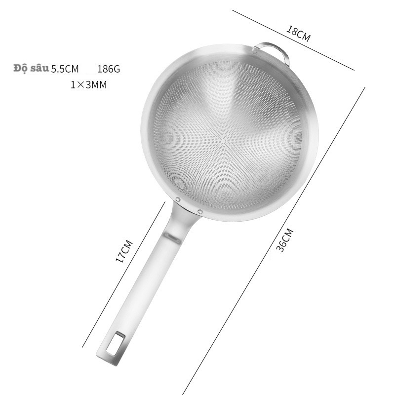 Rây Lọc Kinsgem by CHOCKMEN Inox 304 Rây Inox Rây Lưới Vớt Inox Muôi ...