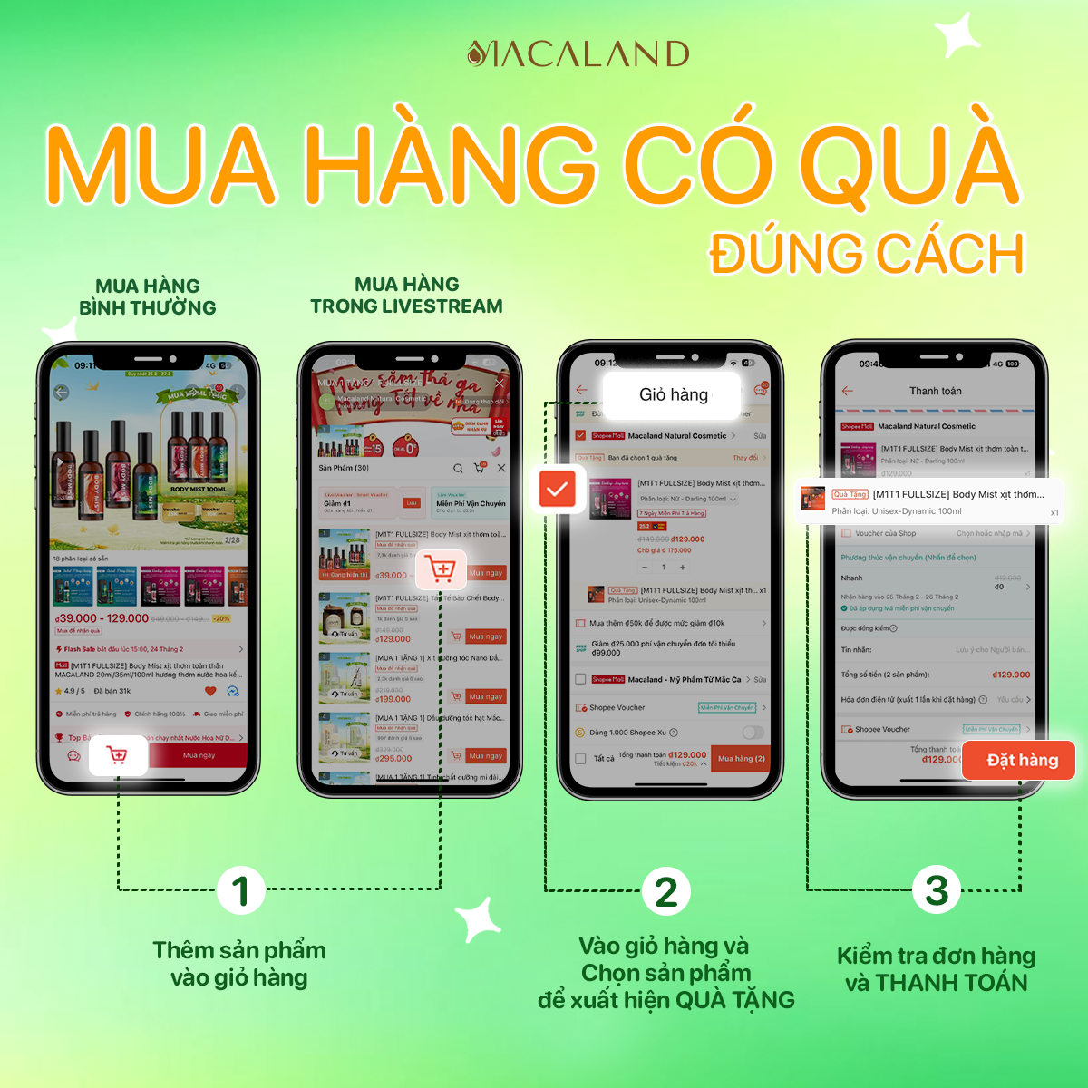 Mô tả Tinh chất dưỡng mi dài cong chỉ sau 2 TUẦN MACALAND 5ml/10ml từ Mầm Đậu Xanh, Cỏ Ba Lá Đỏ, Dầu Mắc Ca - 1