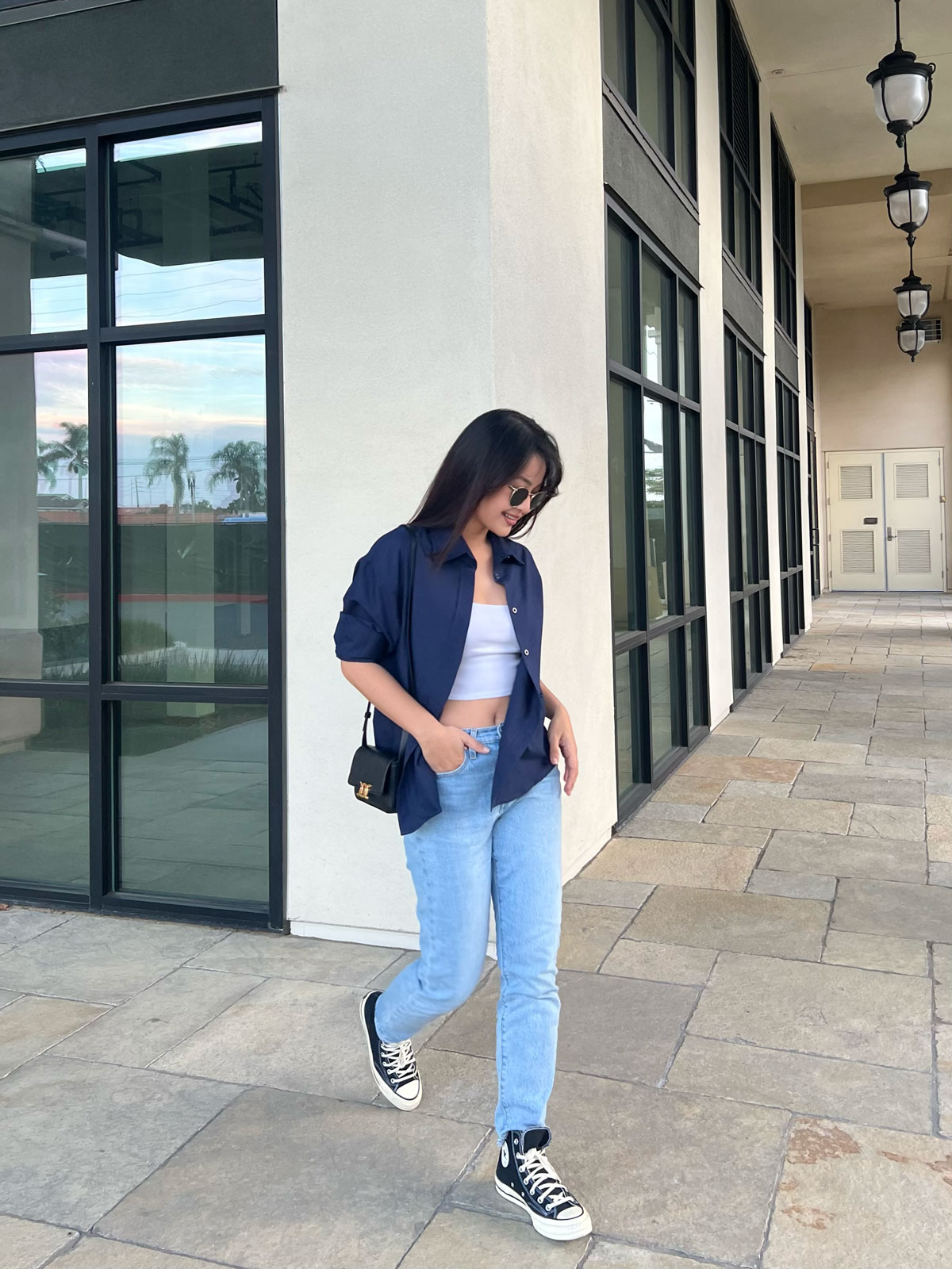 Áo sơ mi nữ GILLEE dáng oversized
