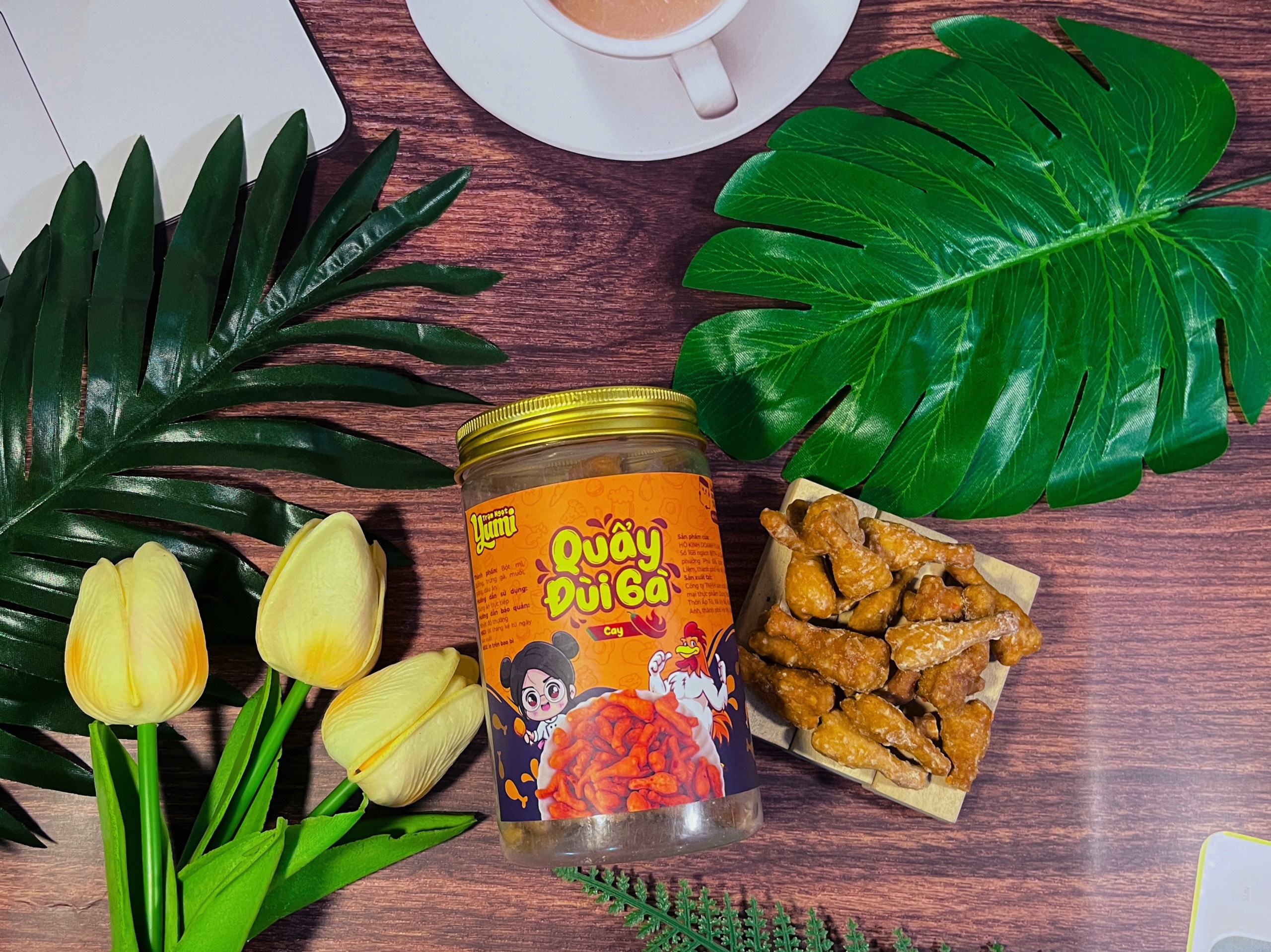 Mô tả Quẩy đùi gà cay Trạm ngọt Yumi bánh ngọt ăn vặt giòn rụm thơm ngon - 1