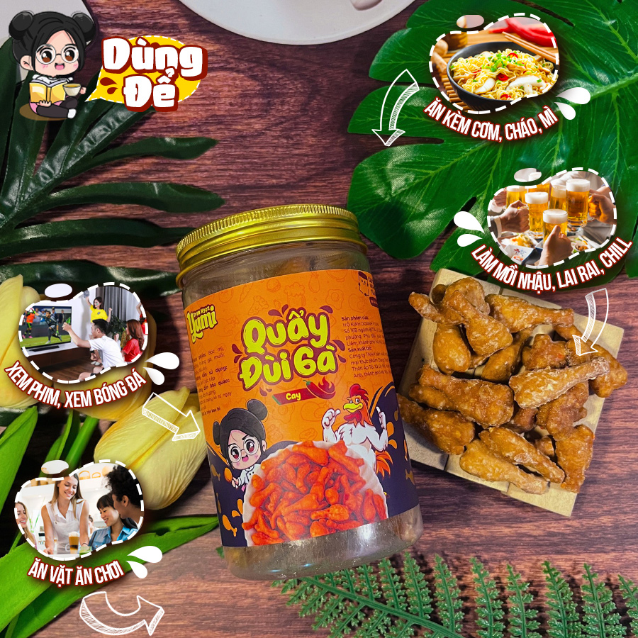 Mô tả Quẩy đùi gà cay Trạm ngọt Yumi bánh ngọt ăn vặt giòn rụm thơm ngon - 2