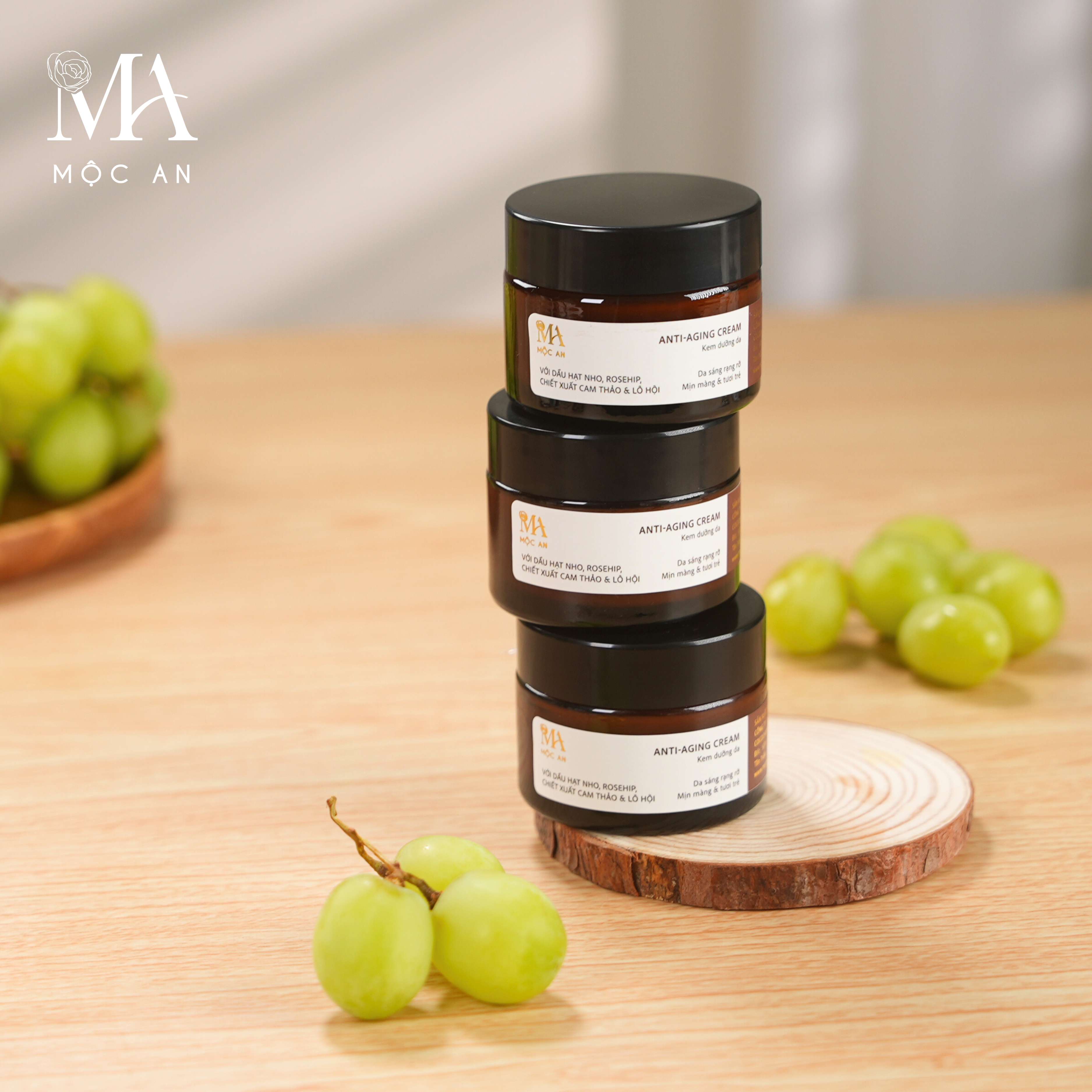 Mô tả Kem Dưỡng Da Thiên Nhiên Mộc An Anti Aging Cream Giúp Cấp Nước, Tái Tạo Làn Da 50g - 3