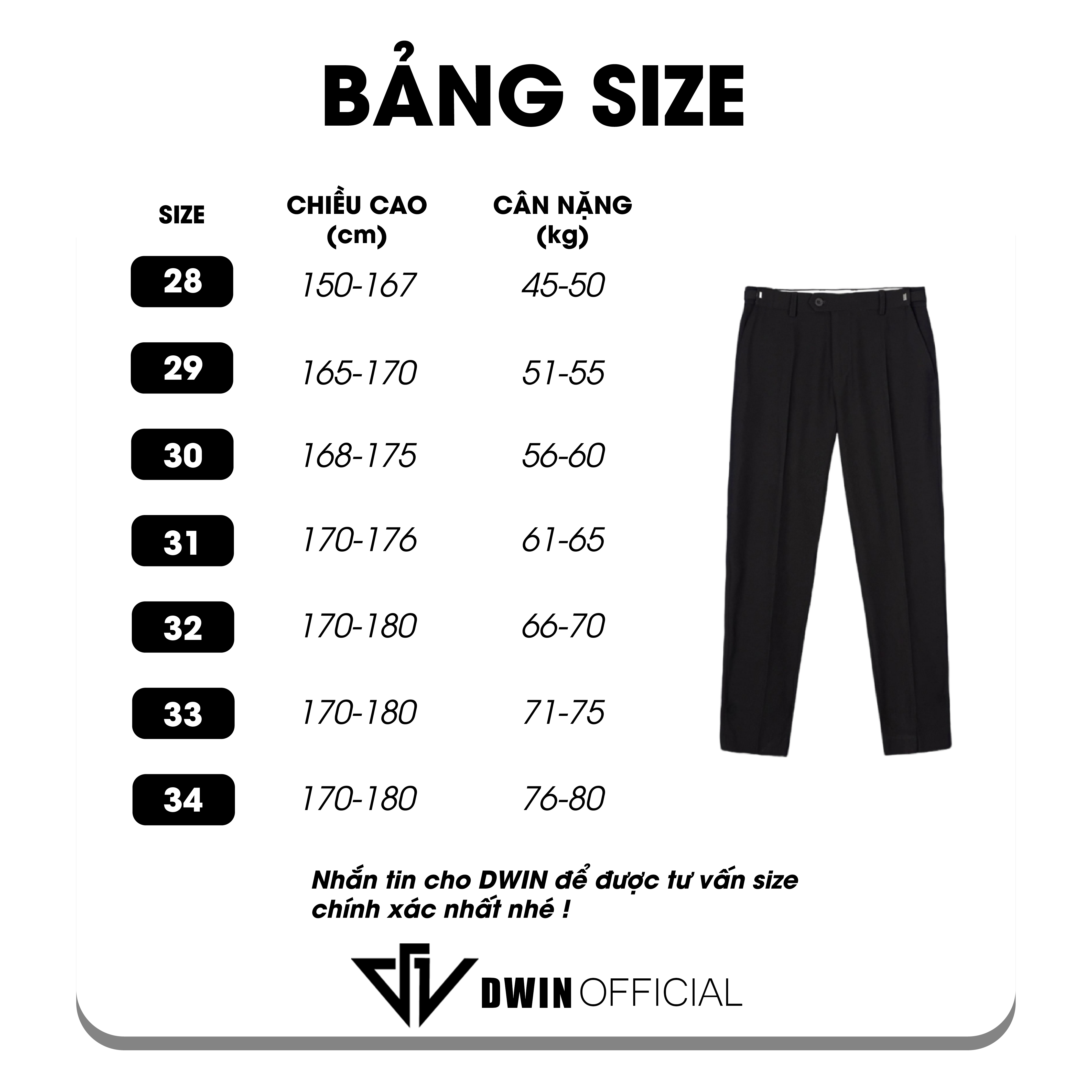 Mô tả Quần tây nam DWIN dáng baggy vải âu cao cấp không xù co dãn hàn quốc xuông ống rộng - 1