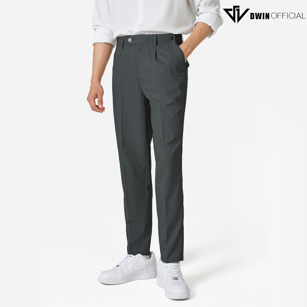Mô tả Quần tây nam DWIN dáng baggy vải âu cao cấp không xù co dãn hàn quốc xuông ống rộng - 10