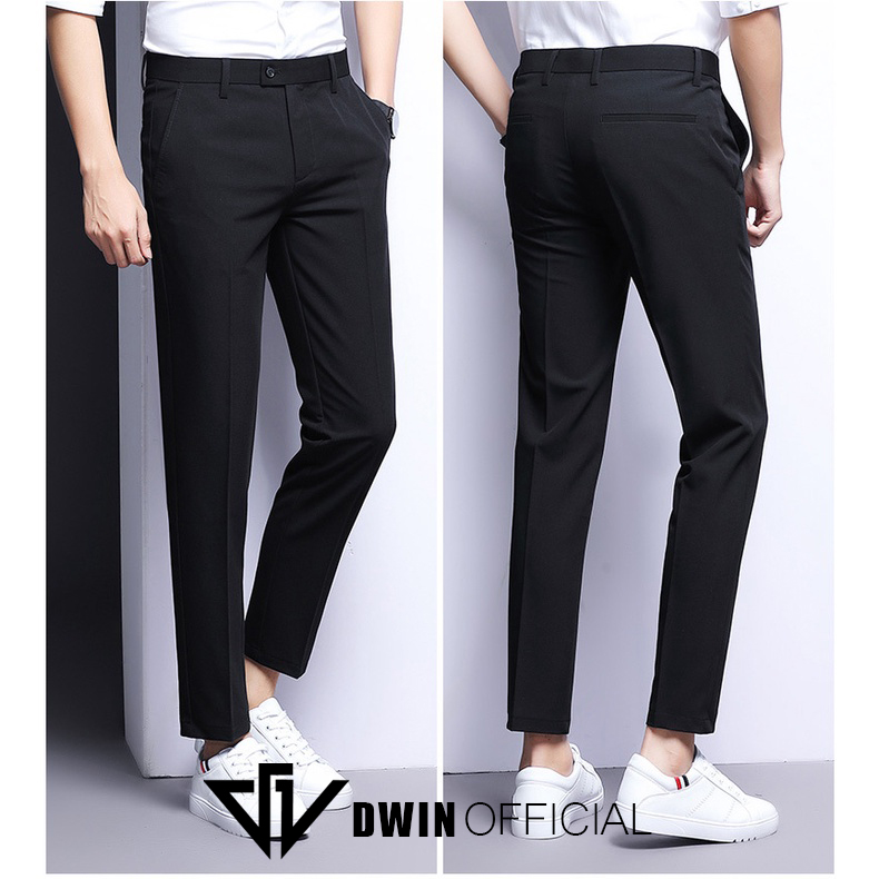Mô tả Quần tây nam DWIN dáng baggy vải âu cao cấp không xù co dãn hàn quốc xuông ống rộng - 11