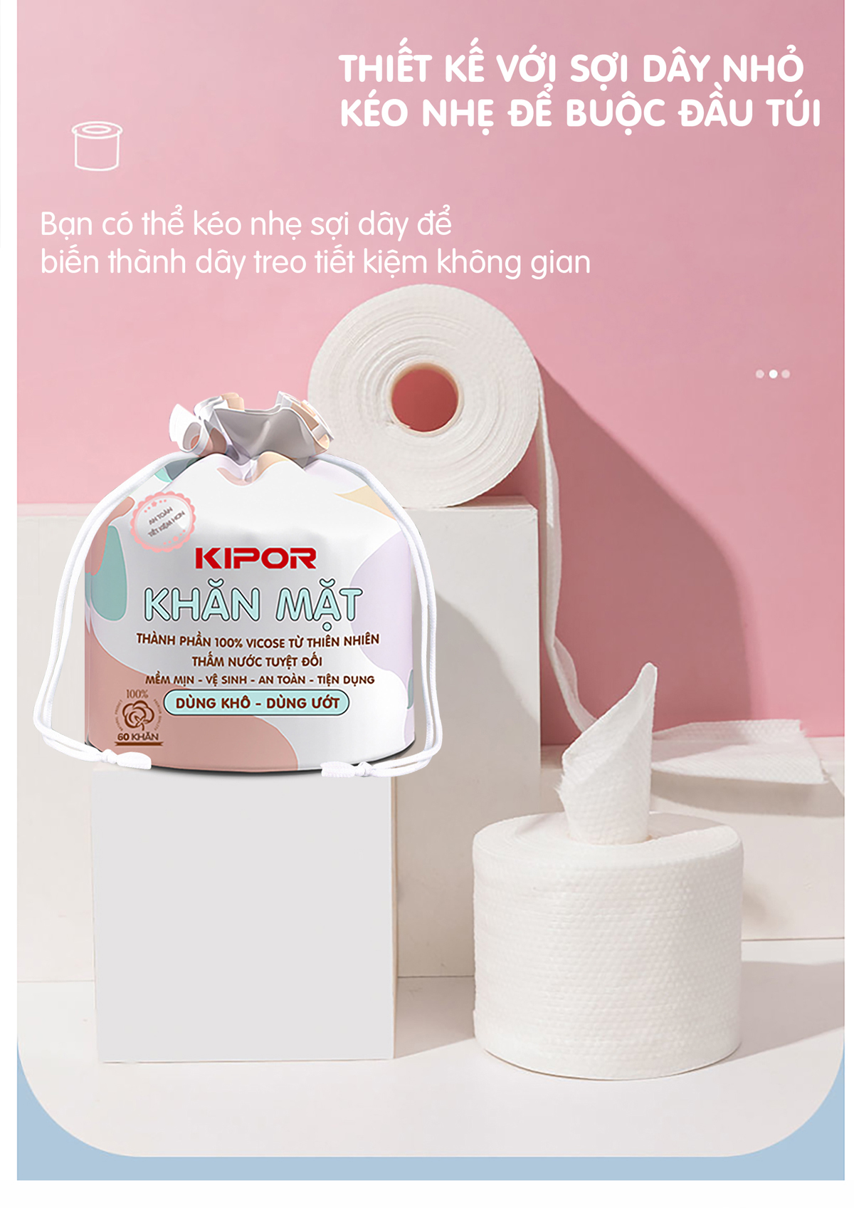 Khăn mặt khô Kipor 5