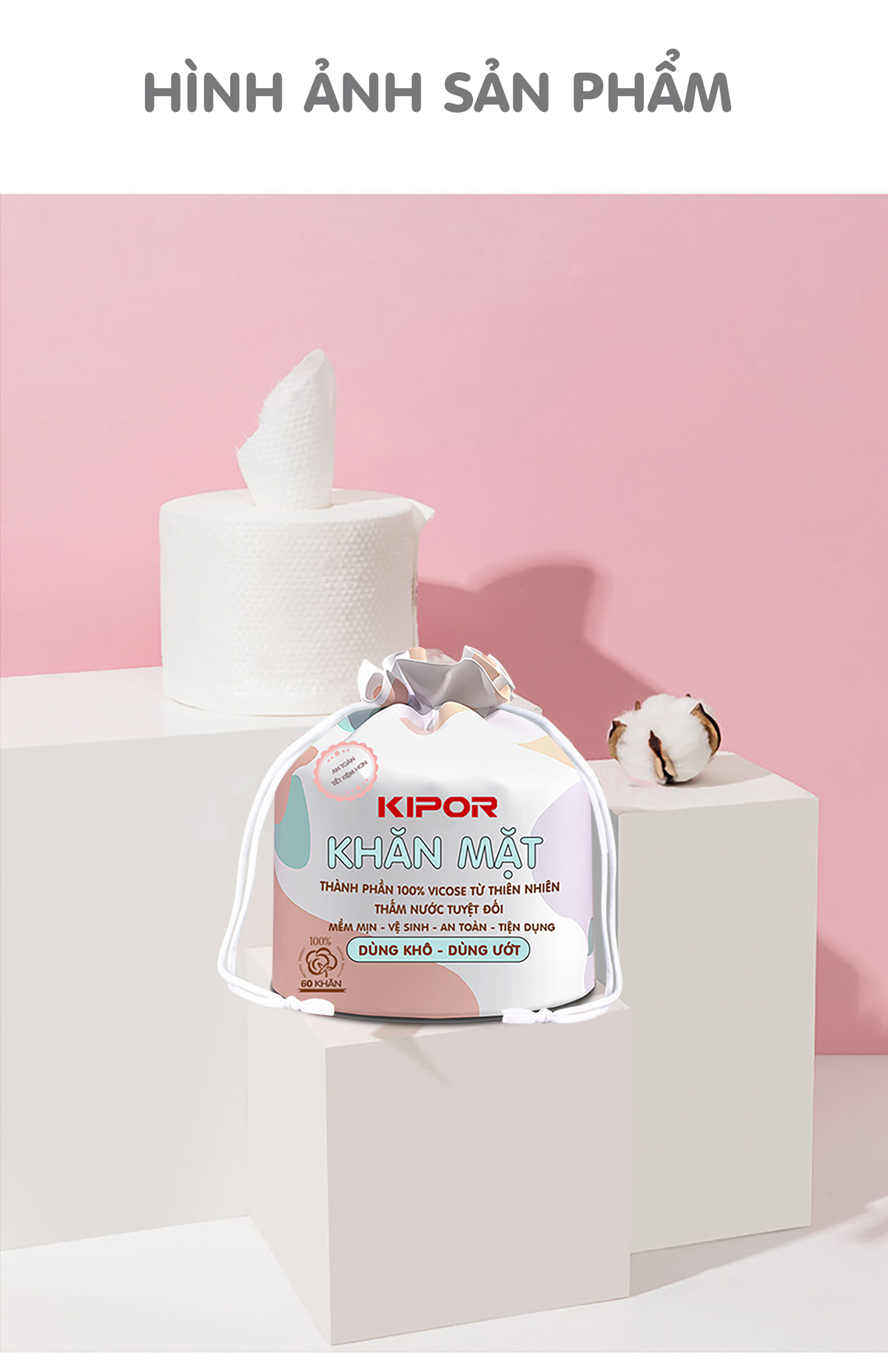 Khăn mặt khô Kipor 10