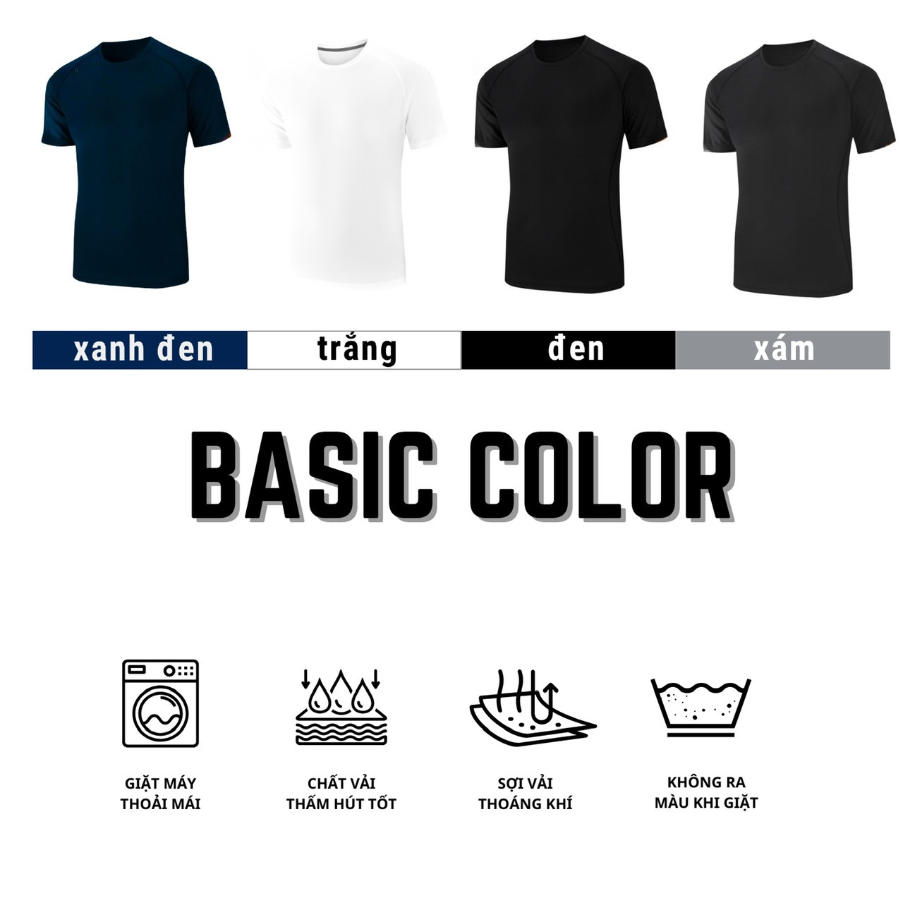 Mô tả Áo thun nam Gấu 194 vải thun lạnh co dãn 4 chiều, phong cách thể thao - gym - bóng đá, from slim fit - TNRL - 1