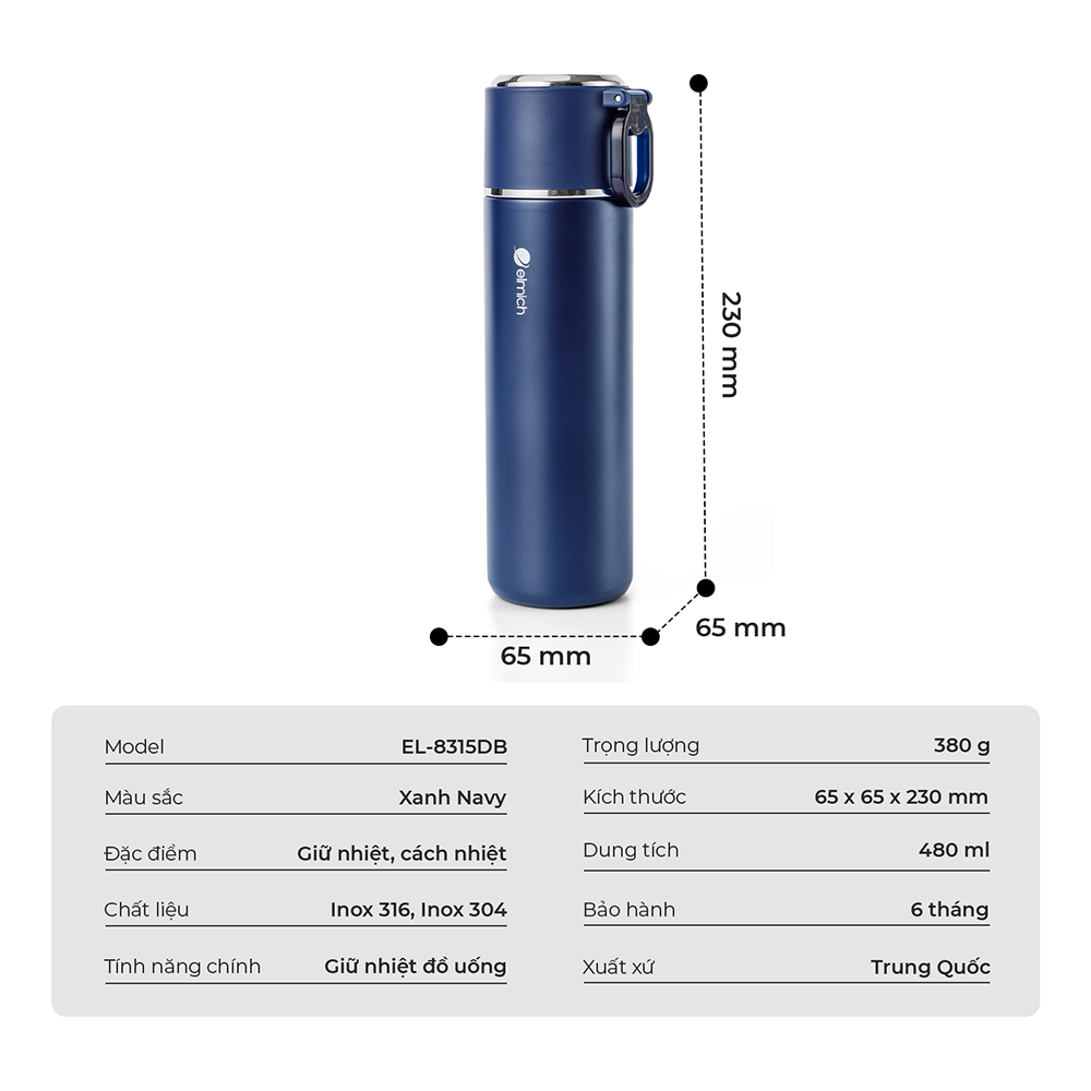 Bình giữ nhiệt Elmich EL8315
