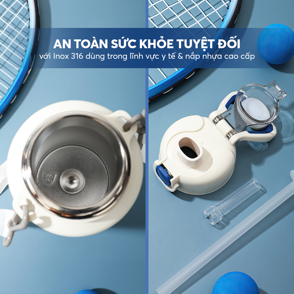 Mô tả Bình giữ nhiệt inox 316 Elmich EL8331 dung tích 1L - 4