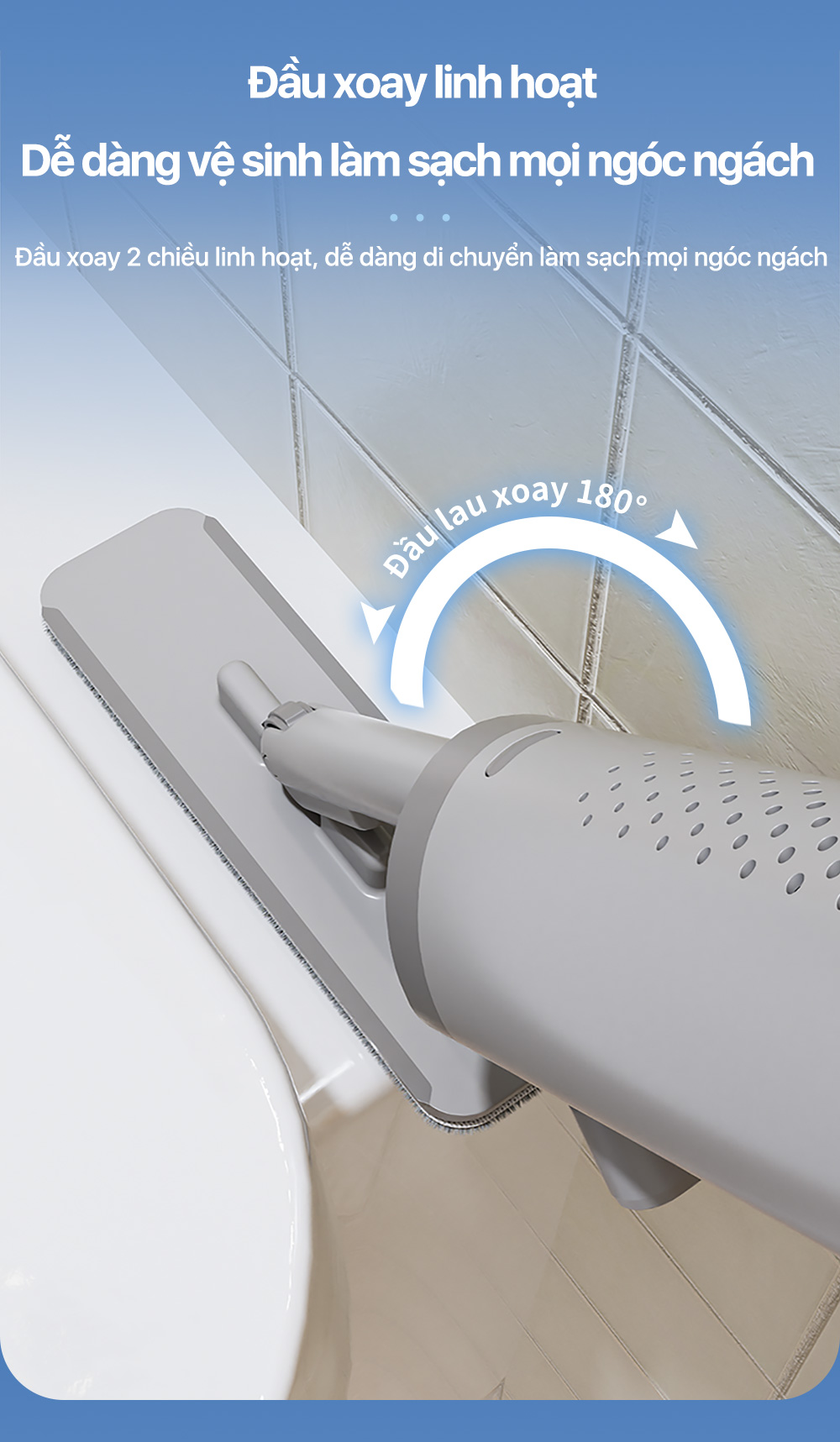 Mô tả Cây lau mini tự vắt ZOLELE DM01 lau kính, lau bàn nhỏ gọn cầm tay tháo rời tiện lợi ( Màu Hồng ) - 9