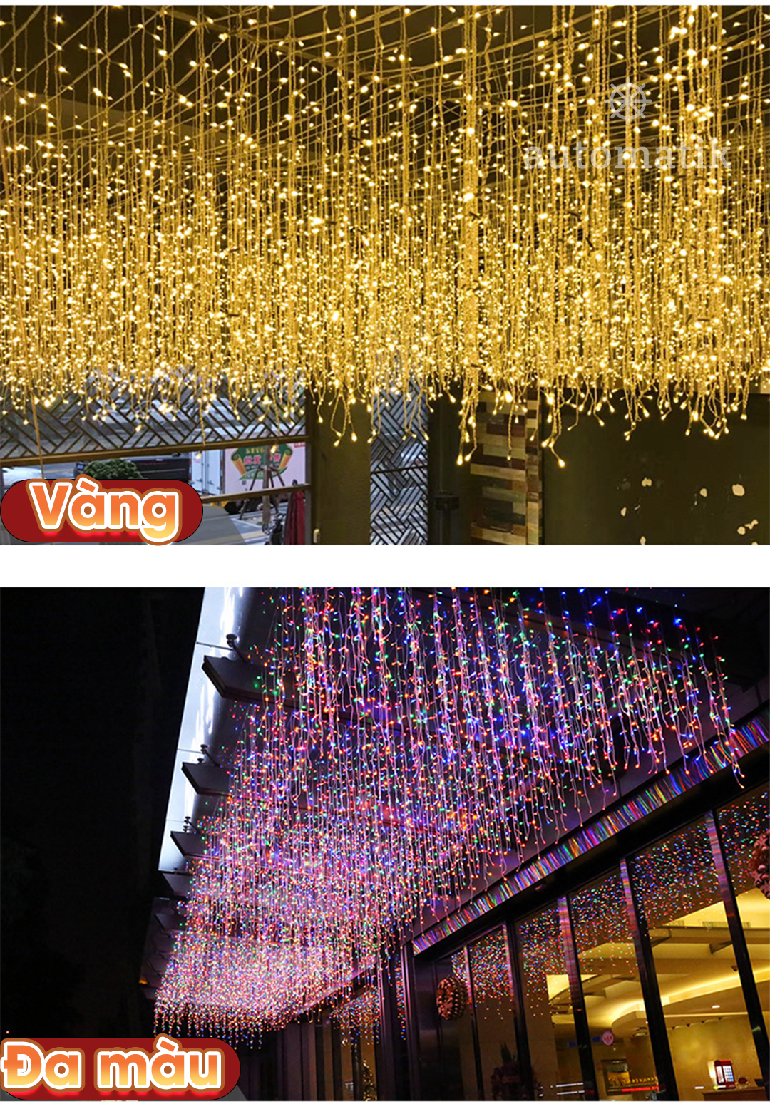 Dây Đèn LED Trang Trí Ngoài Trời Cây Phòng Ngủ Automatik, Đèn Nháy LED ...