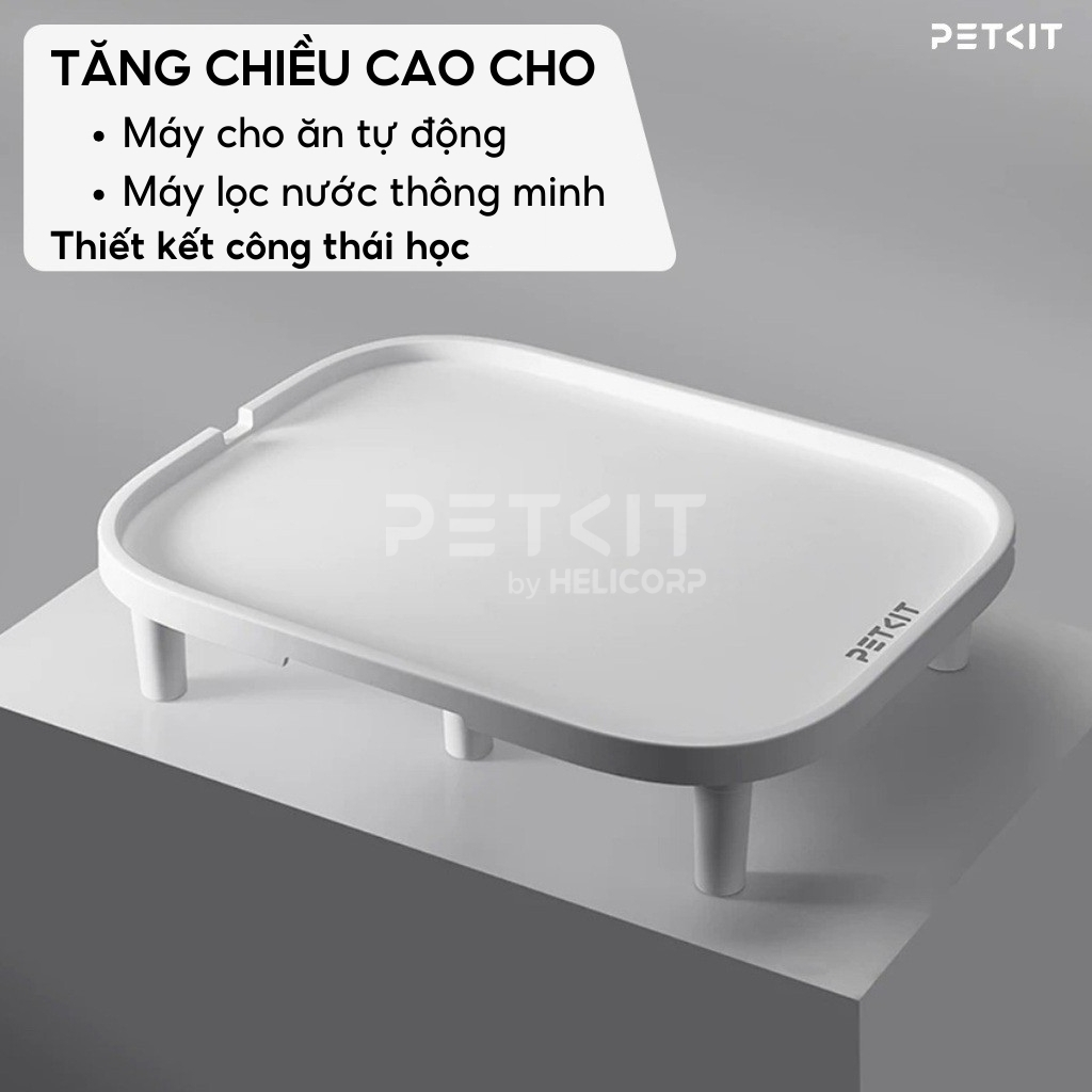Mô tả Bậc Thang Hạn Chế Kiến, Tăng Chiều Cao Cho Máy Cho Chó Mèo Ăn PETKIT - chống gù lưng cho chó mèo - 2