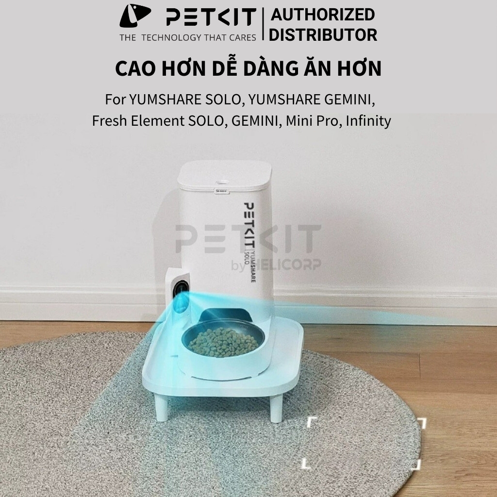 Mô tả Bậc Thang Hạn Chế Kiến, Tăng Chiều Cao Cho Máy Cho Chó Mèo Ăn PETKIT - chống gù lưng cho chó mèo - 5
