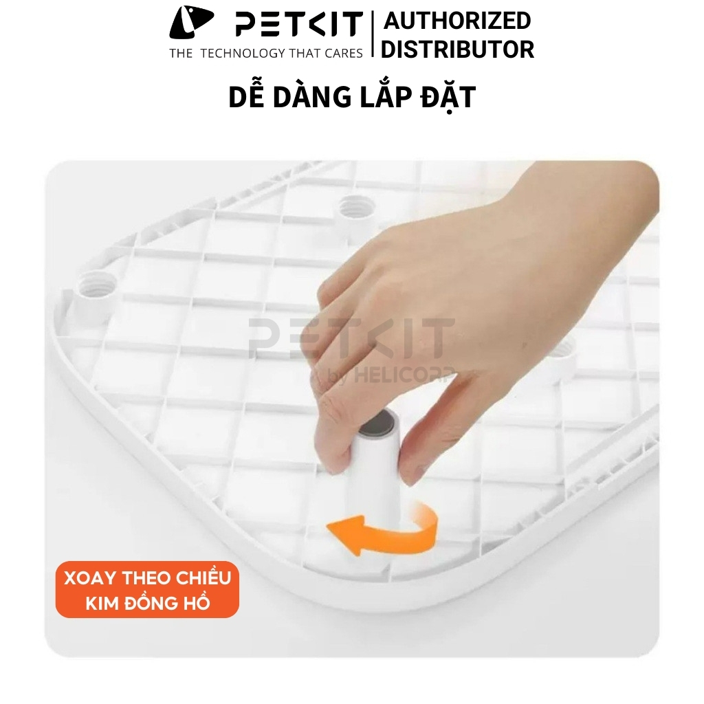 Mô tả Bậc Thang Hạn Chế Kiến, Tăng Chiều Cao Cho Máy Cho Chó Mèo Ăn PETKIT - chống gù lưng cho chó mèo - 6