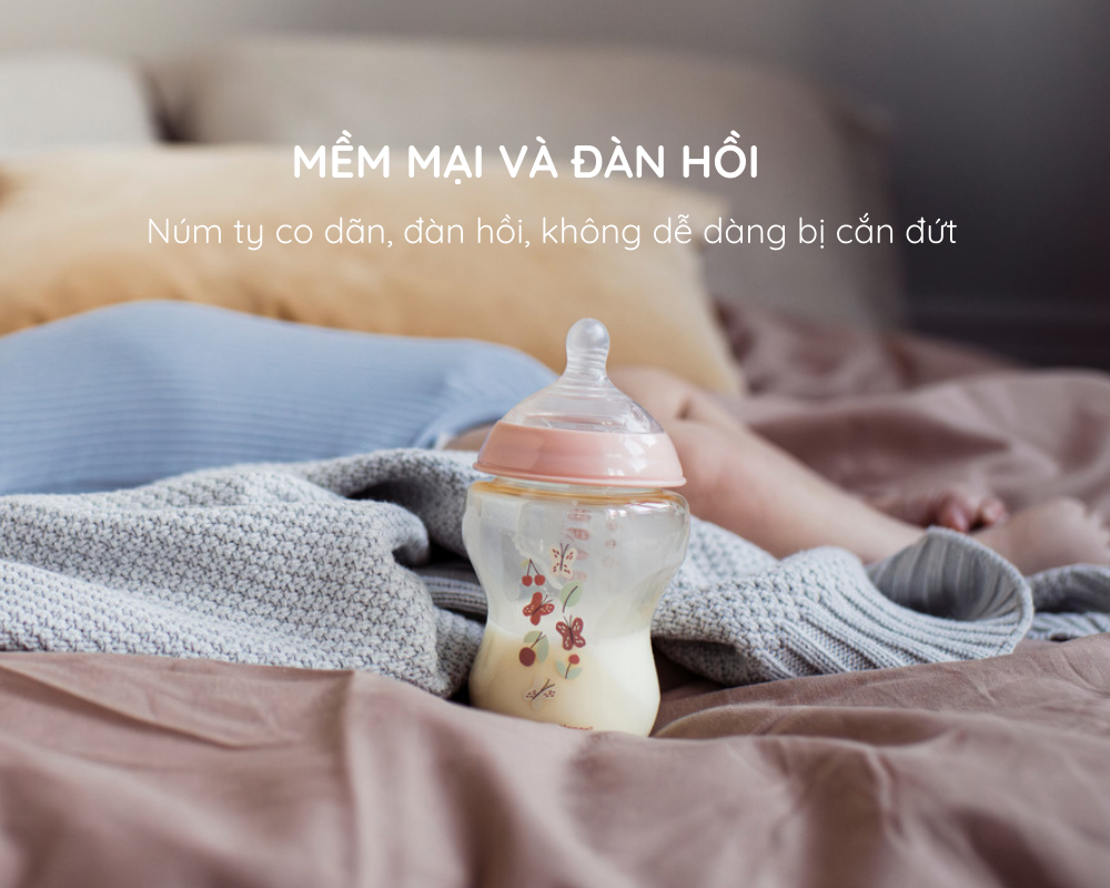 Mô tả Bình Sữa PPSU Ty Siêu Mềm Tự Nhiên Tommee Tippee Natural Start, Hồng (Bộ 1 Bình 260ml và 1 Bình 150ml) - 3