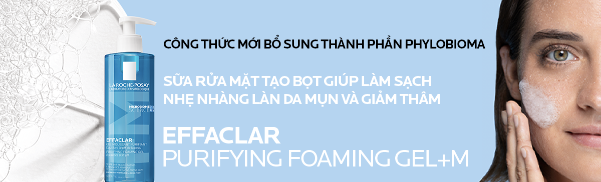 Mô tả Gel rửa mặt tạo bọt dành cho da dầu mụn La Roche-Posay Effaclar Foaming Gel 400ml - 2