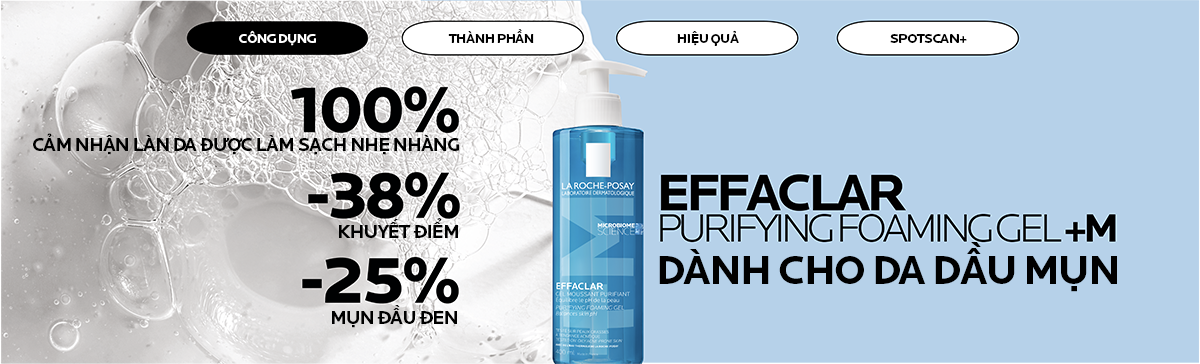 Mô tả Gel rửa mặt tạo bọt dành cho da dầu mụn La Roche-Posay Effaclar Foaming Gel 400ml - 3