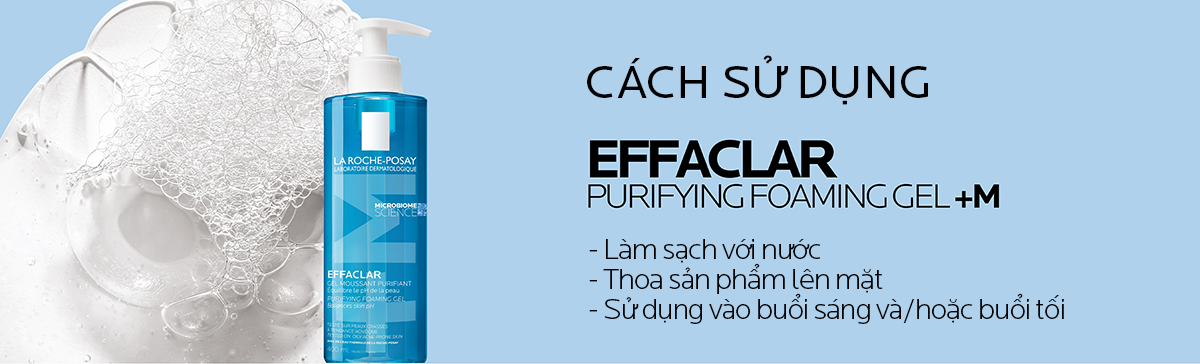 Mô tả Gel rửa mặt tạo bọt dành cho da dầu mụn La Roche-Posay Effaclar Foaming Gel 400ml - 5