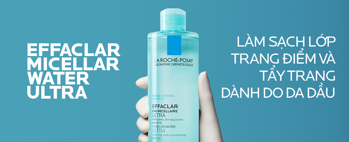Mô tả Nước tẩy trang làm sạch sâu dành cho da dầu La Roche-Posay Effaclar Micellar Water 400ml - 2
