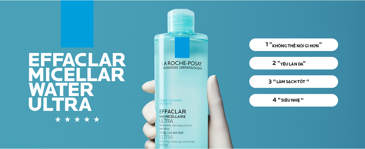Mô tả Nước tẩy trang làm sạch sâu dành cho da dầu La Roche-Posay Effaclar Micellar Water 400ml - 6