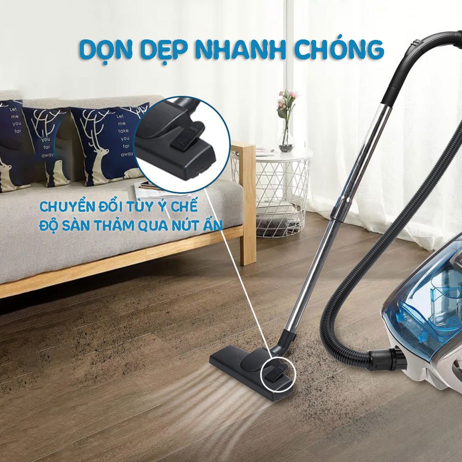 Mô tả Máy hút bụi gia đình công suất lớn 2500W SOKANY SK-3372, lực hút mạnh giảm tiếng ồn - 5