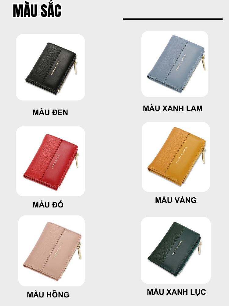 Ví Ngắn Nữ Mini Cầm Tay TAILIAN TL09 chi tiết 2