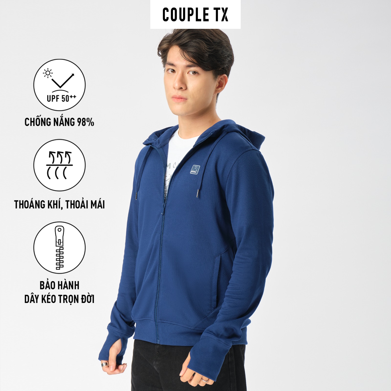 Mô tả Áo Khoác Chống Nắng Nam Couple TX Anti UV Original MOK 1064 - 1
