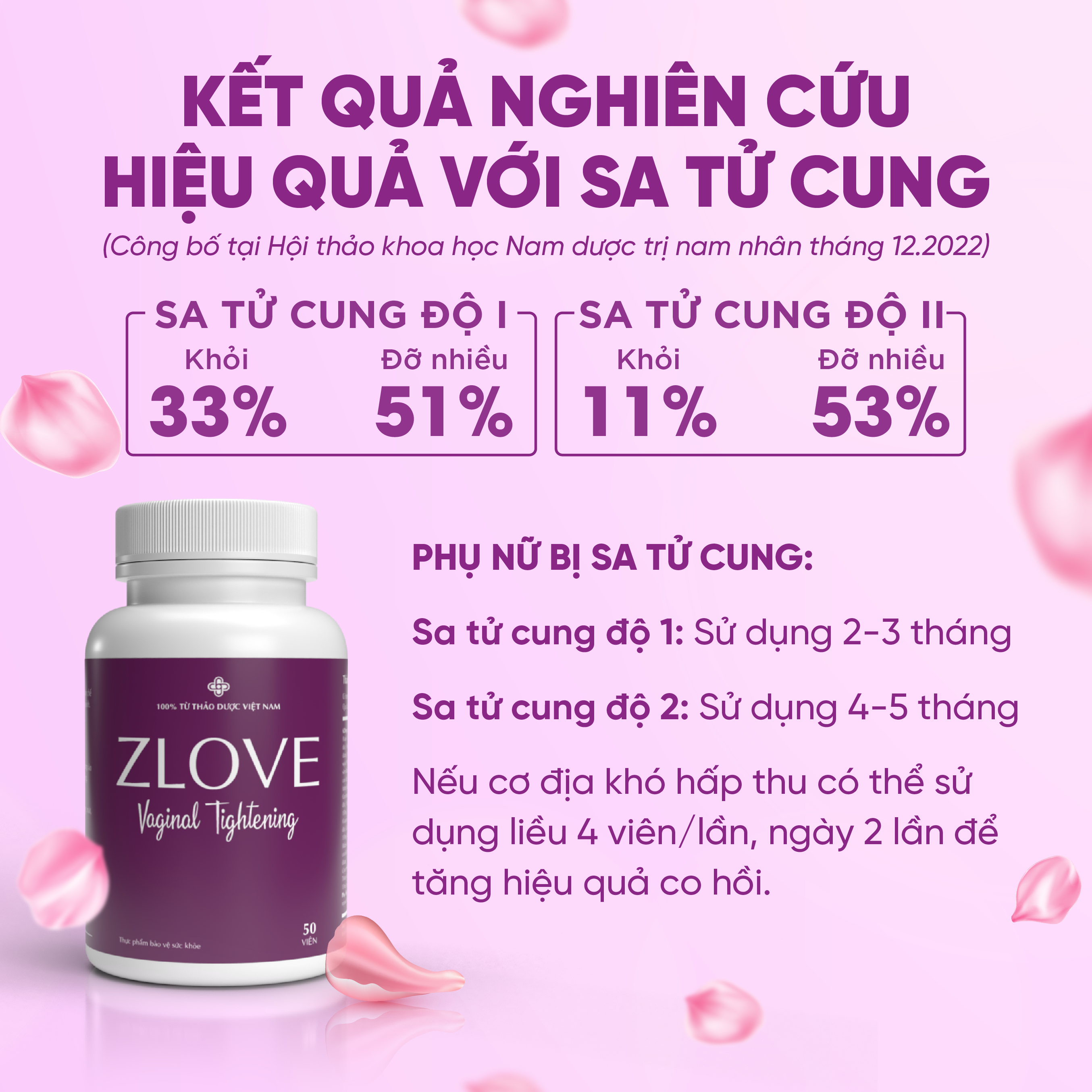 Mô tả Viên uống nội tiết tố nữ Zlove se khít và làm hồng vùng kín, giảm khô hạn, nấm ngứa ( Hộp 50 viên) - 4