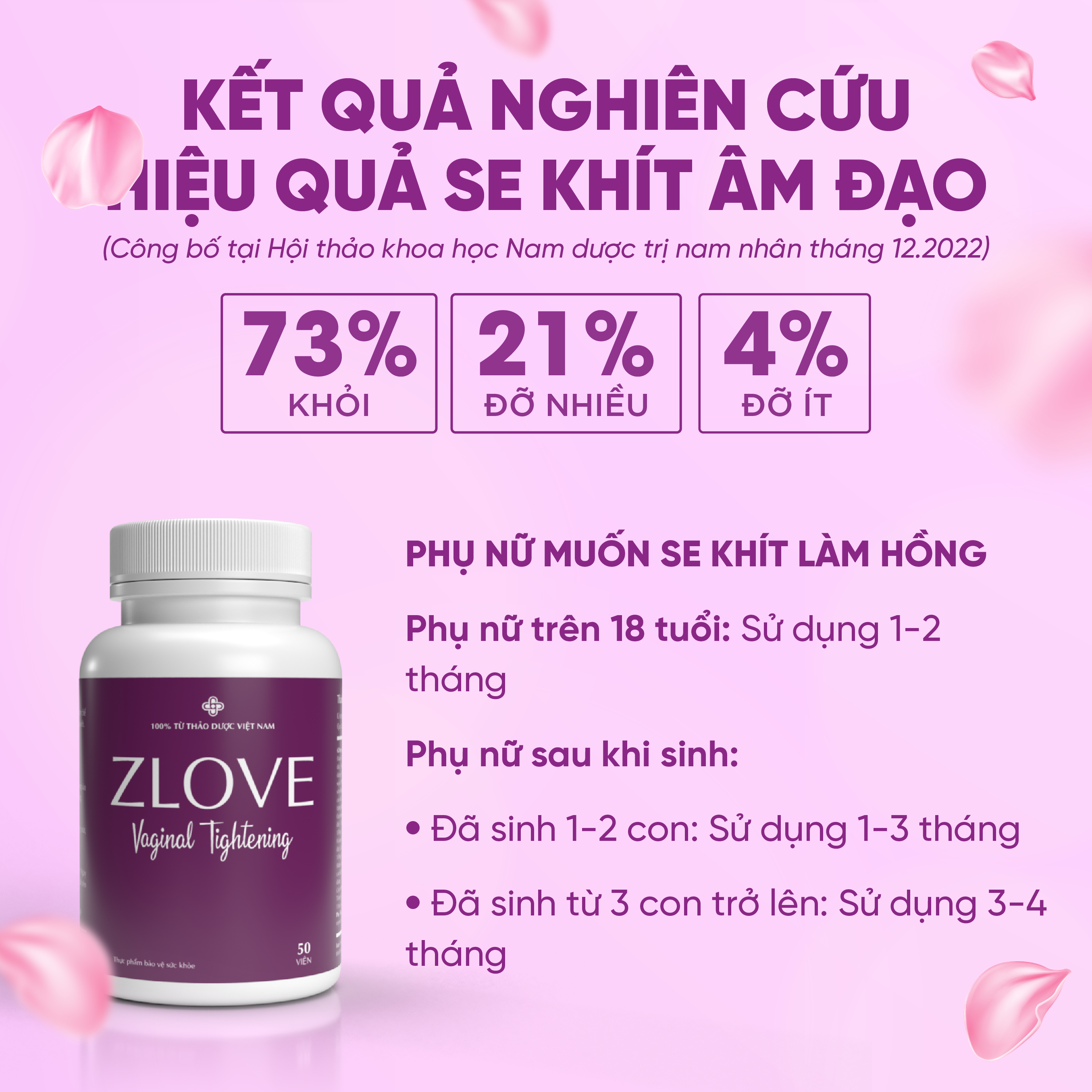 Mô tả Viên uống nội tiết tố nữ Zlove se khít và làm hồng vùng kín, giảm khô hạn, nấm ngứa ( Hộp 50 viên) - 5