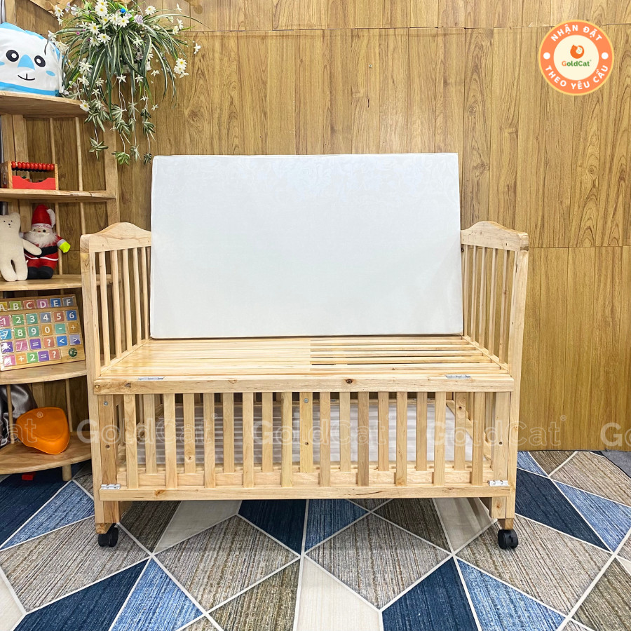 Mô tả Đệm Cũi Cho Bé Sơ Sinh GOLDCAT Dày 5cm Giúp Bé Ngủ Ngon Và Phát Triển Xương Toàn Diện, Kích Thước Đa Dạng - 2