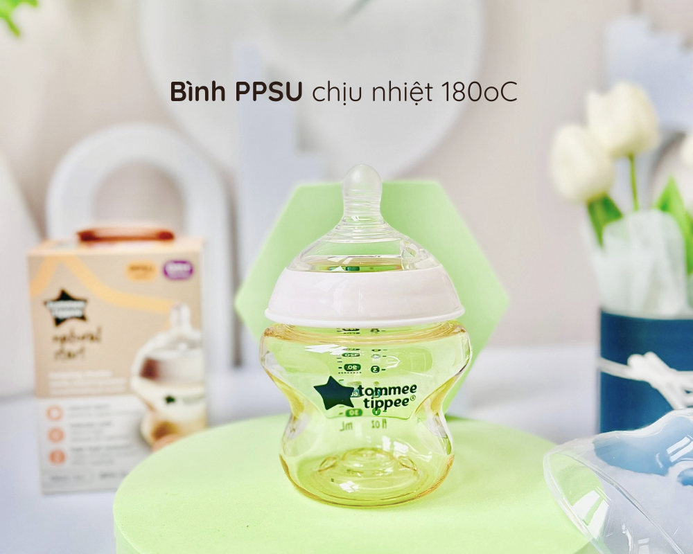 Mô tả Combo 2 Bình Sữa PPSU Ty Siêu Mềm Tự Nhiên Tommee Tippee Natural Start 150ml & 260ml - 1