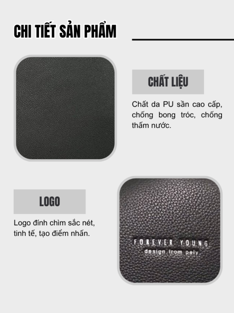 Mô tả Balo Nữ Mini Thời Trang FORVER YOUNG Ba Lô Da Mềm Nhiều Ngăn Da Cao Cấp Cực Đẹp PL04 - Tukado - 6