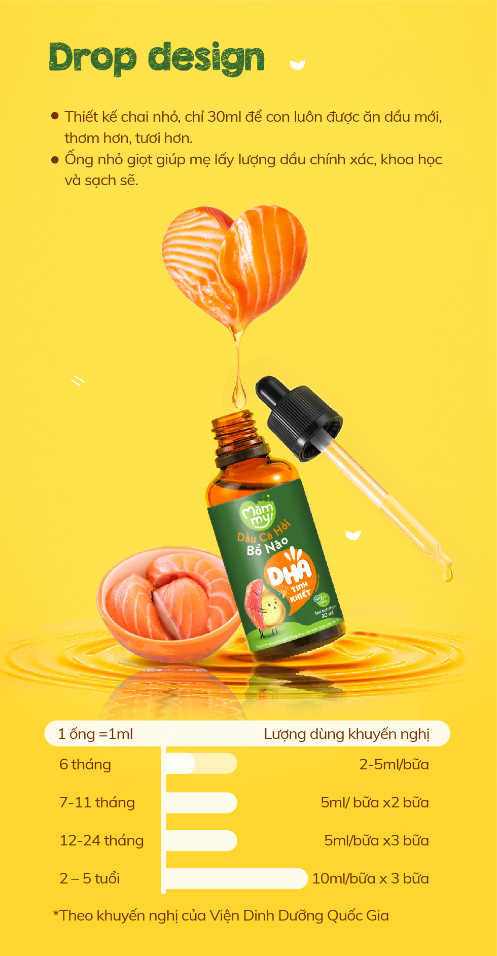Mô tả Combo 3 dầu ăn dặm bổ não 30ml Mămmy, dầu Olive, dầu cá hồi, dầu hạt lanh bổ não cho bé 6 tháng - 4